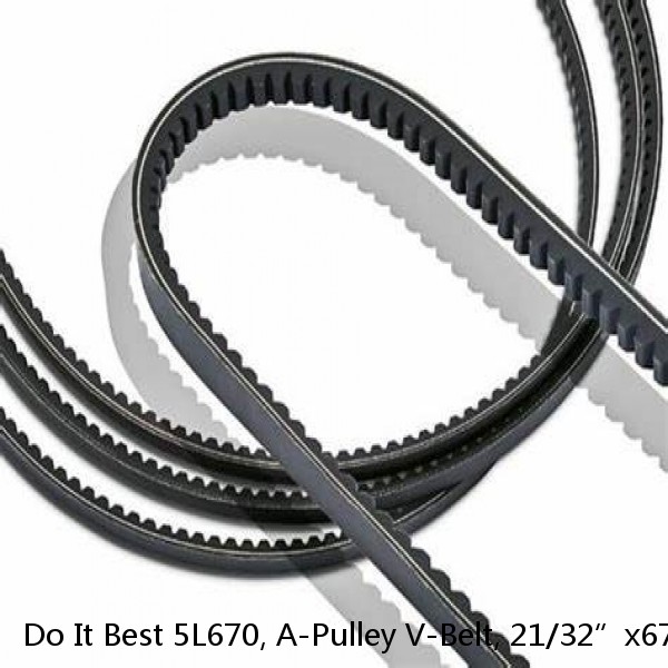 Do It Best 5L670, A-Pulley V-Belt, 21/32”x67”, new